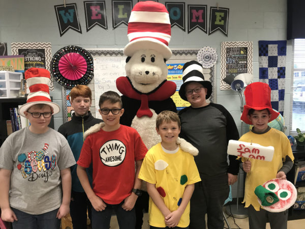 Children and a Cat in the Hat